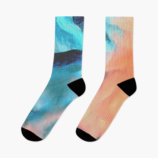 Item preview, Blue and peach - Abstract liquid effect designed and sold by Joejo19.