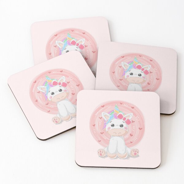 Item preview, Kids Mask Cute Watercolor Unicorn designed and sold by della95.