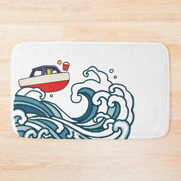 Item preview, boat on big wave designed and sold by MARIYA H.