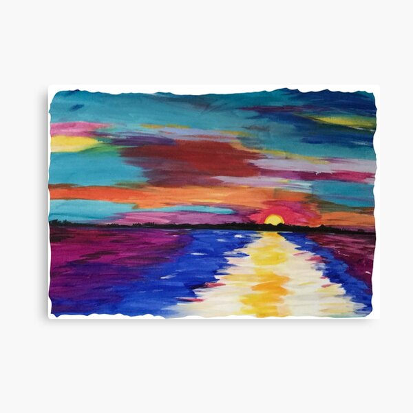 Abstract Sunset Canvas Prints Redbubble