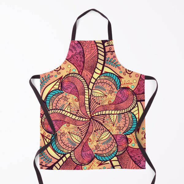 Item preview, # 65- Small flower in mandala all in heart and in colors - Kook Art designed and sold by KookArt.
