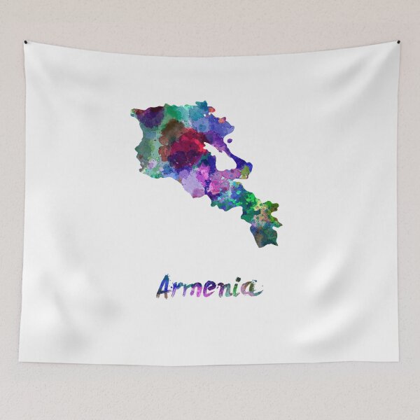 Item preview, Armenia watercolor map designed and sold by paulrommer.
