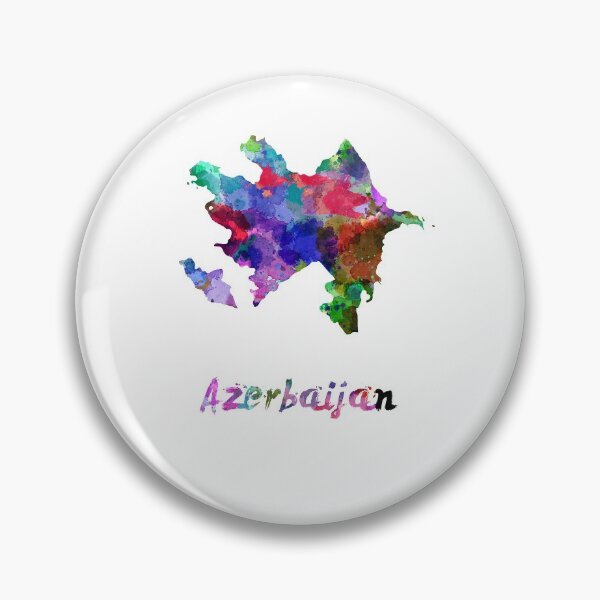 Item preview,  Azerbaijan watercolor map designed and sold by paulrommer.
