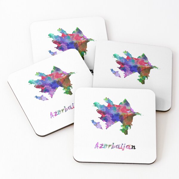 Item preview,  Azerbaijan watercolor map designed and sold by paulrommer.