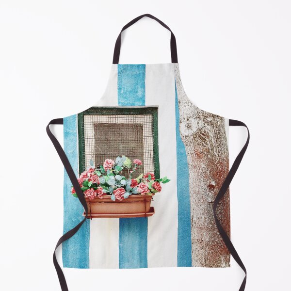 Item preview, Mediterranean window with flowers designed and sold by Melissa Peltenburg.