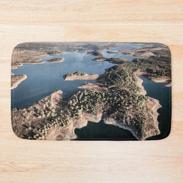 Item preview, Aerial view of Lake Alqueva in Portugal designed and sold by Melissa Peltenburg.