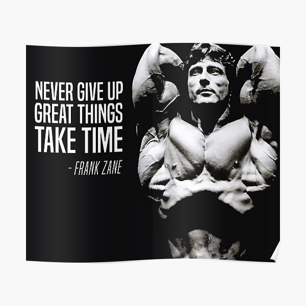 FRANK ZANE - BODYBUILDING - DEVIS Poster