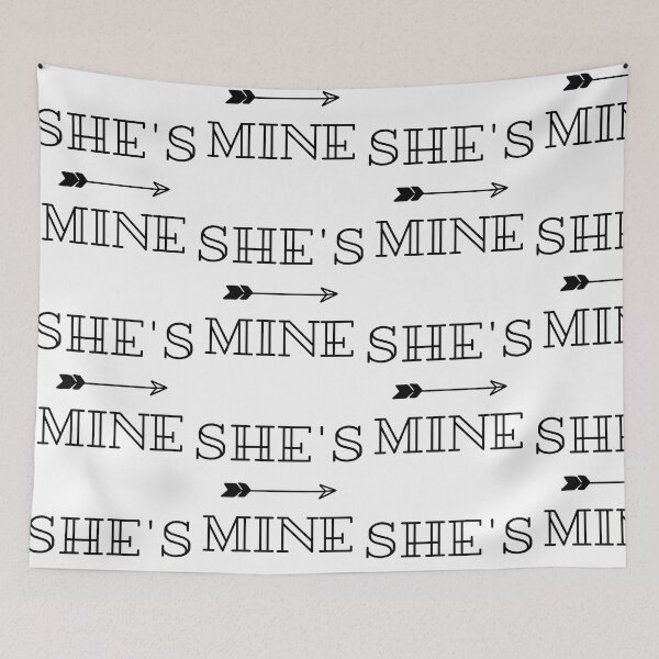 Item preview, She's mine, matching with he's mine couple (black edition) designed and sold by trialsanderrors.