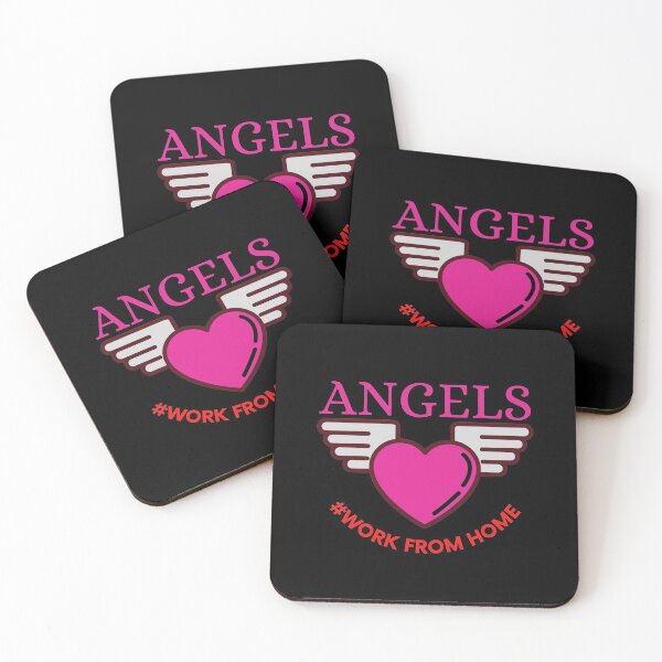 Item preview, ANGELS WORK FROM HOME - WFH CULTURE WOMEN'S OFFICE ART     designed and sold by Awesome &  Affordable.