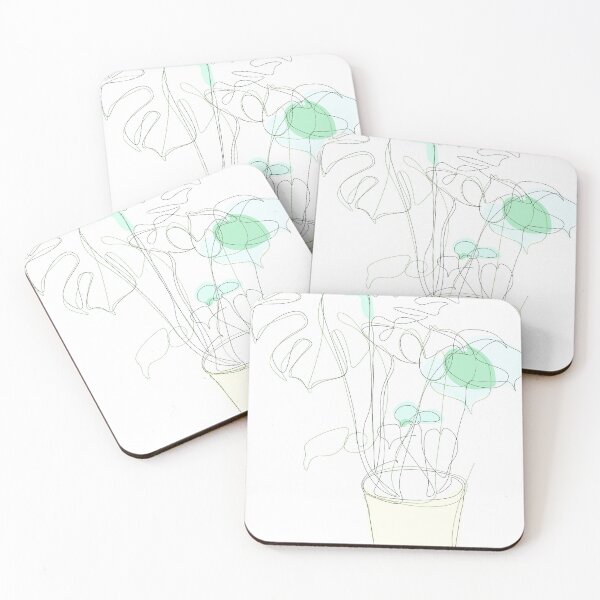 Item preview, Monstera Deliciosa designed and sold by OneLineDrawings.