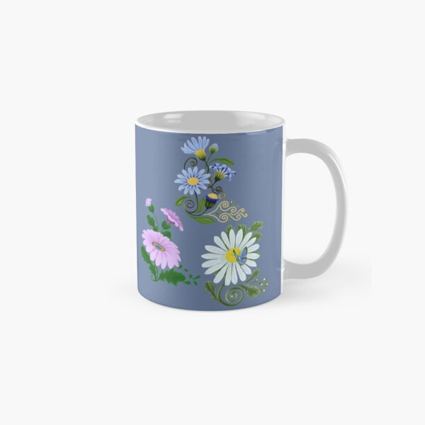 D1G1TAL-M00DZ ~ FLORAL ~ Folkart MBQ3c2Wqp2 by tasmanianartist Classic Mug