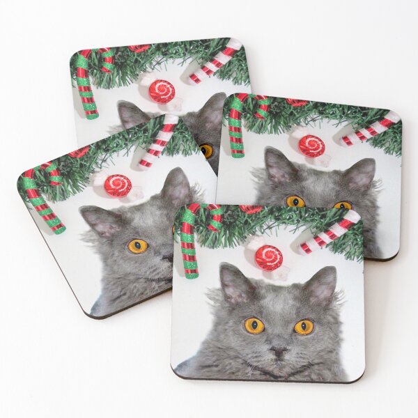 Item preview, Selkirk Rex Regan Christmas Cat designed and sold by Kimmy  D.