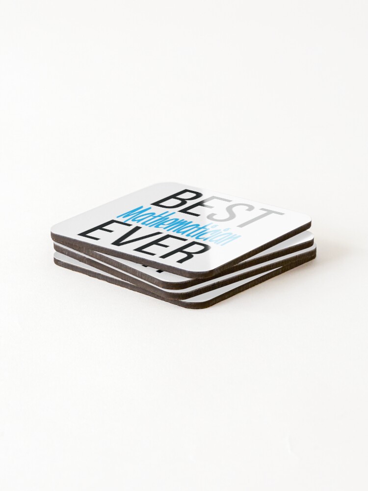 Thumbnail 4 of 5, Coasters (Set of 4), Best Mathematician Ever Math designed and sold by ProjectX23.