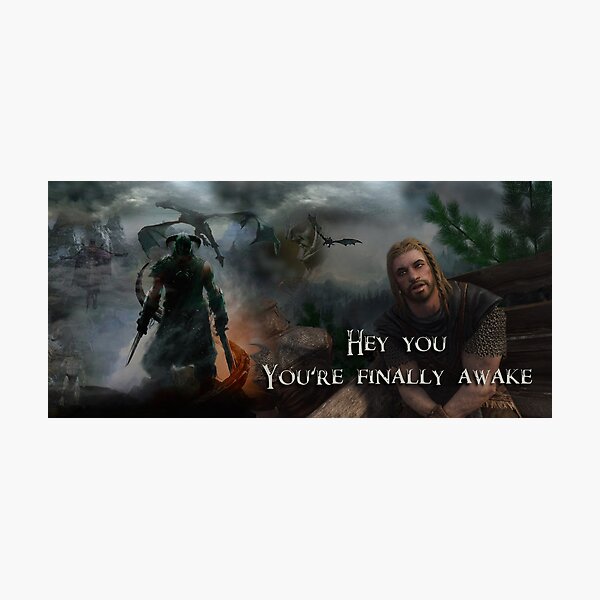 Hey You, You're finally Awake Photographic Print