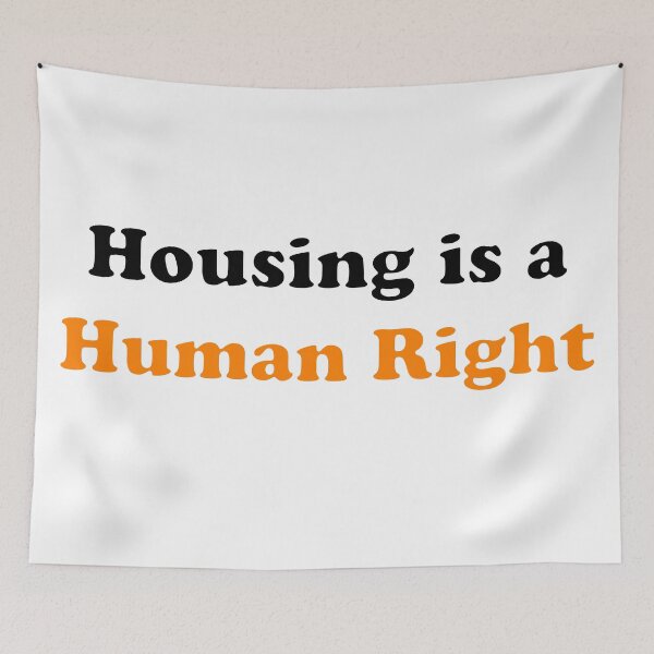 Item preview, Housing is a Human Right Typography designed and sold by Freshfroot.