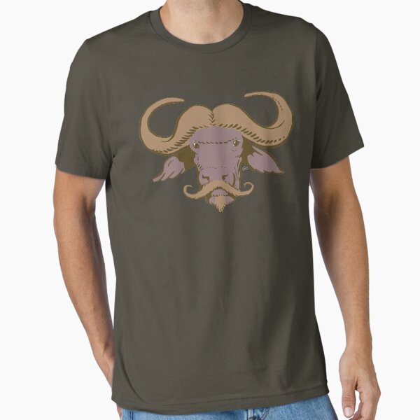 Buffalo Mustache (Brown) Essential T-Shirt
