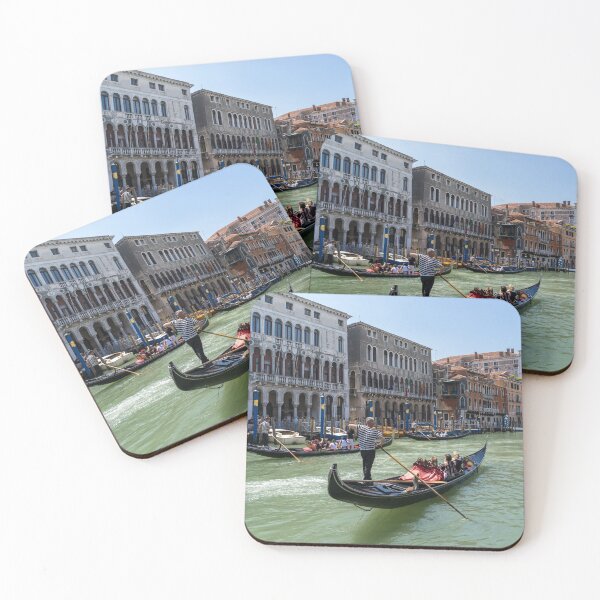 Item preview, Romantic Ride - Venetian Gondolas on Canalazzo the Grand Canal designed and sold by Georgia Mizuleva.