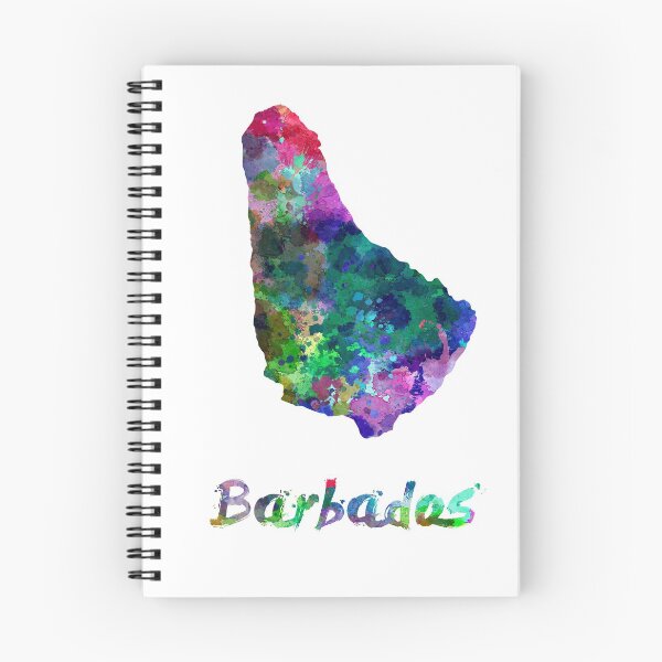 Item preview,  Barbados watercolor map designed and sold by paulrommer.