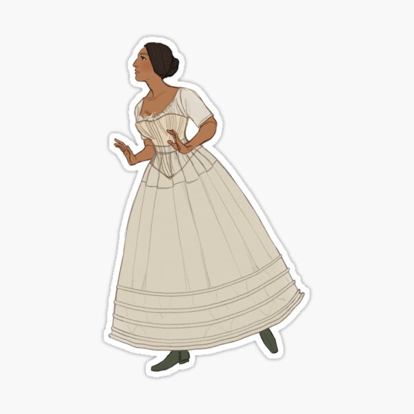 1850s Undergarments Sticker for Sale by taratjah