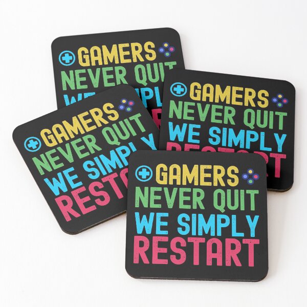 Item preview, Gamers Never Quit We Simply Restart designed and sold by henrymencia.