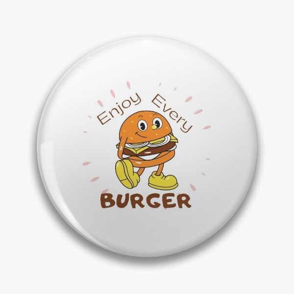 Item preview, Enjoy every burger black text designed and sold by wiggy38.