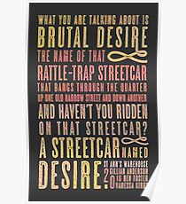 A Streetcar Named Desire Quote Poster