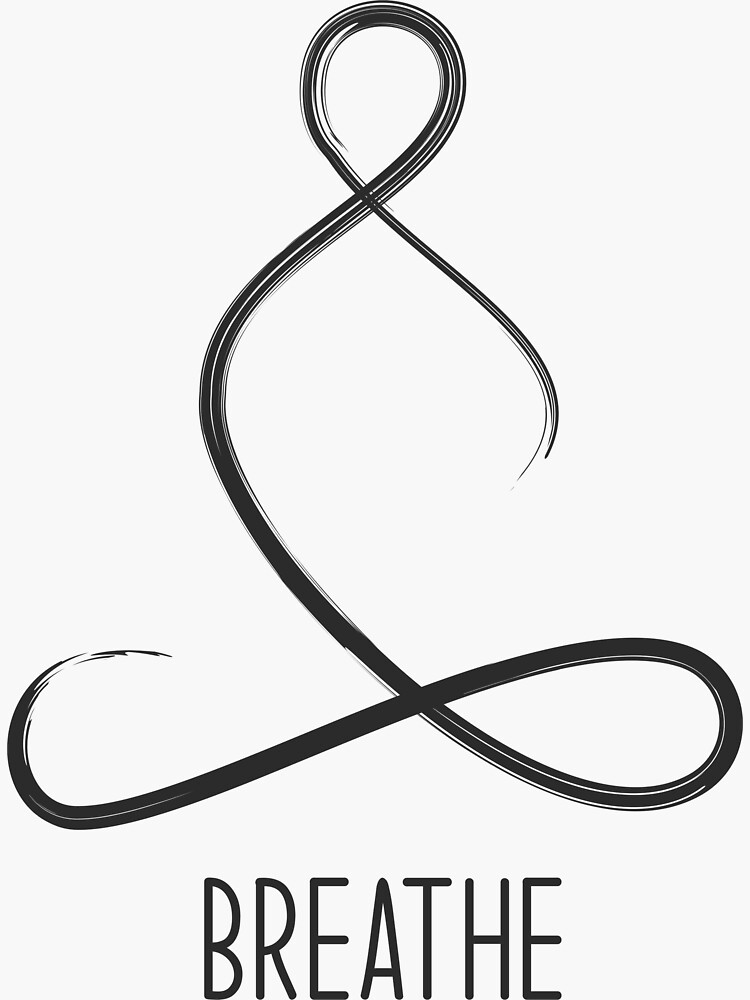 "Black Breathe Black Yoga Custom design for Yoga Class, Yoga Retreat