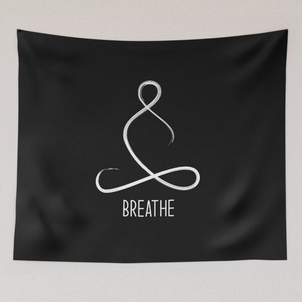 Item preview, White Breathe-  white Yoga Custom design for Yoga Class, Yoga Retreat, etc, relaxation designed and sold by JacobHDesign.