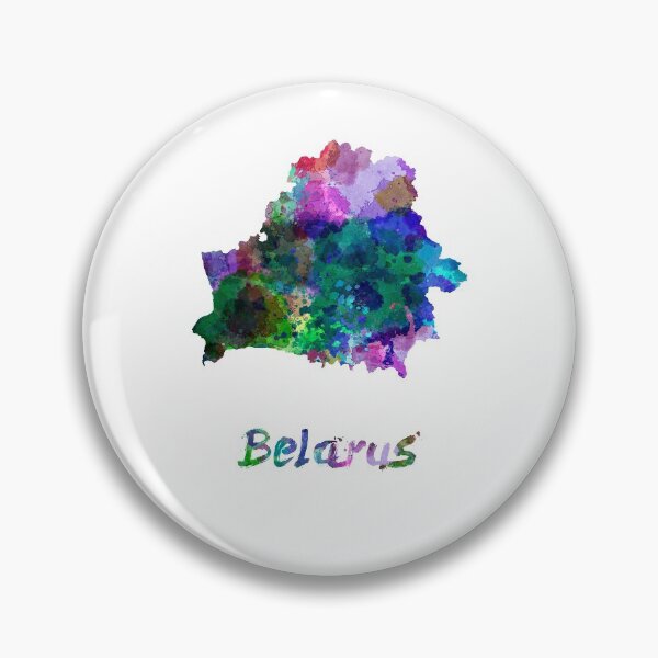 Item preview, Belarus watercolor map designed and sold by paulrommer.