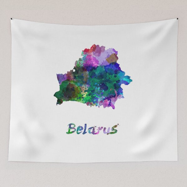 Item preview, Belarus watercolor map designed and sold by paulrommer.