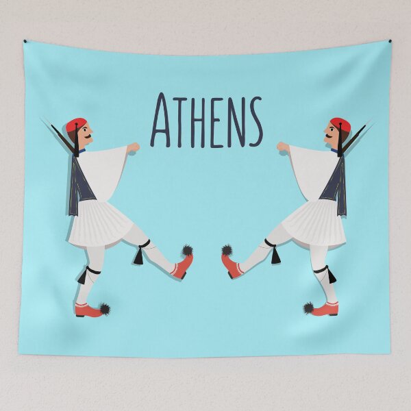 Item preview, Evzone Presidential Guard (Tsolias) Athens Souvenir designed and sold by Happy Puppy Print On Demand.