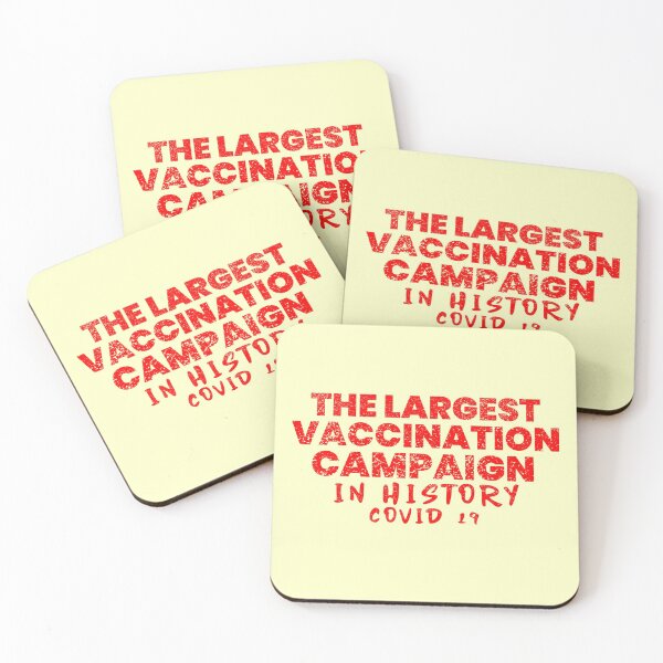 Item preview,  The greatest vaccination campaign in history !, red vintage lettering designed and sold by vibeno1.