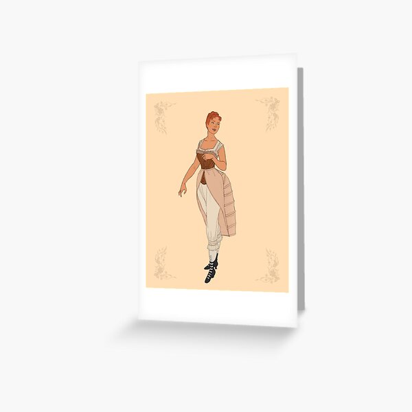 1880s Fashion Greeting Card for Sale by taratjah