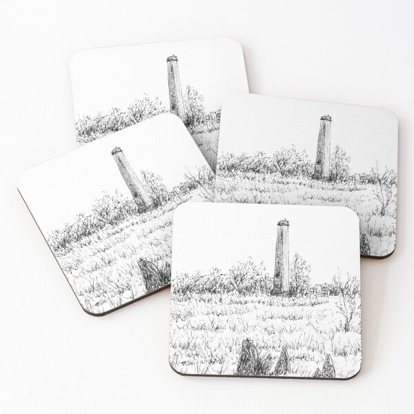 Item preview, Australian Scene - Chimney and anthills - Cumberland Dam, Qld, Aus designed and sold by Anne Huth.