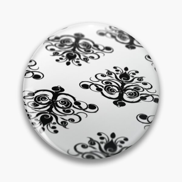 Artikelvorschau, Barockmuster im schwarzen Design 491 entworfen und verkauft von Artnigel.