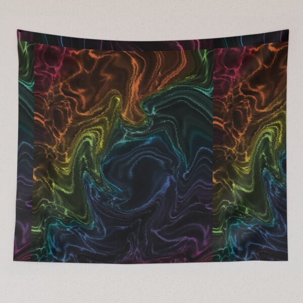 Item preview, Psychedelic Rainbow Swirl Pattern, luminous pattern with psychedelic vibes designed and sold by ToriaScarlett.