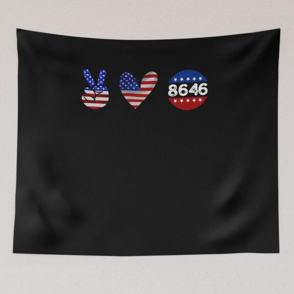 Item preview, flag America Impeach 8646 joe Biden anti, not my President, against 86 46 Biden Harris, love Peace designed and sold by ZAIN JAMAL.