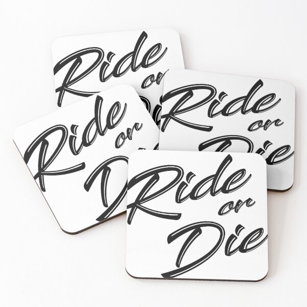 Item preview,  Cute RIDE OR DIE Designed Black Text Gifts designed and sold by R.U BOLD.