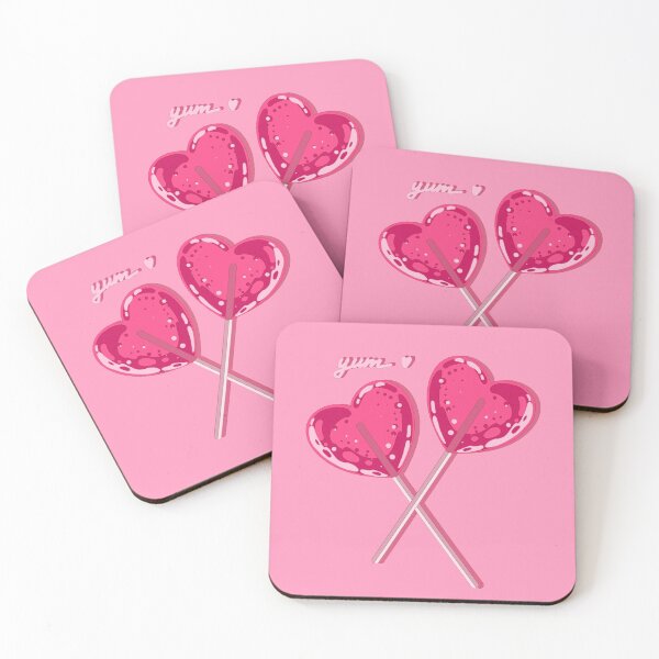 Item preview,  Sweet pink herts lollipops designed and sold by AnGoArt.