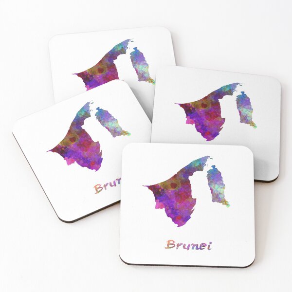 Item preview,  Brunei watercolor map designed and sold by paulrommer.