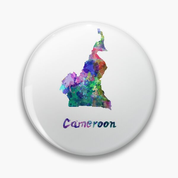 Item preview,  Cameroon watercolor map designed and sold by paulrommer.