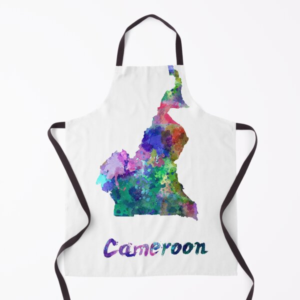 Item preview, Cameroon watercolor map designed and sold by paulrommer.