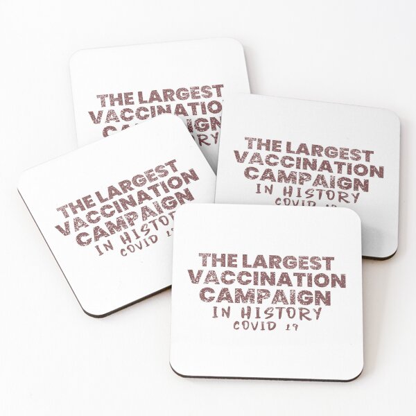 Item preview, COVID-19 biggest vaccination campaign in history !, vintage lettering designed and sold by vibeno1.