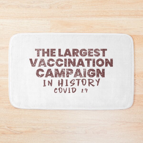 Item preview, COVID-19 biggest vaccination campaign in history !, vintage lettering designed and sold by vibeno1.