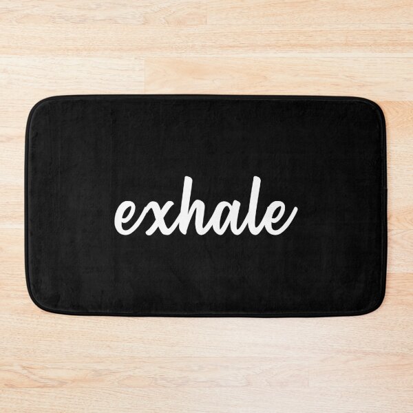 Item preview, Exhale Text Typography (White) designed and sold by quoteedesigns.