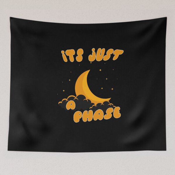 Item preview, Its Just a Phase Dark Yellow Moon with Cloud and Starts Good Gift designed and sold by AchrafOc.
