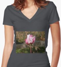 Blushing Beauty Women's Fitted V-Neck T-Shirt