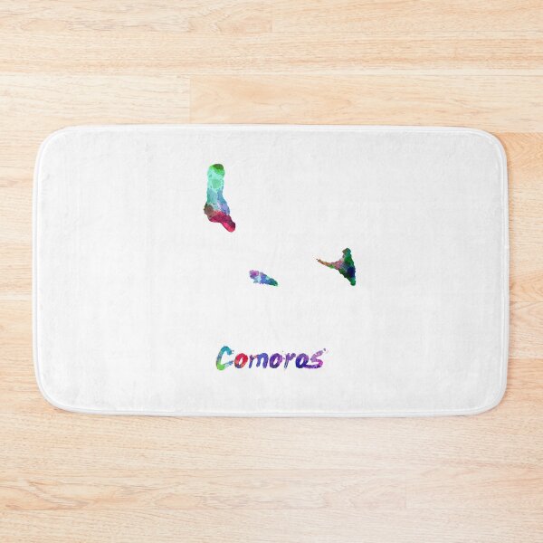 Item preview, Comoros watercolor map designed and sold by paulrommer.