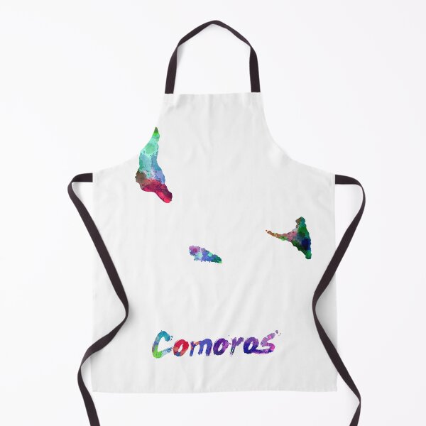 Item preview, Comoros watercolor map designed and sold by paulrommer.