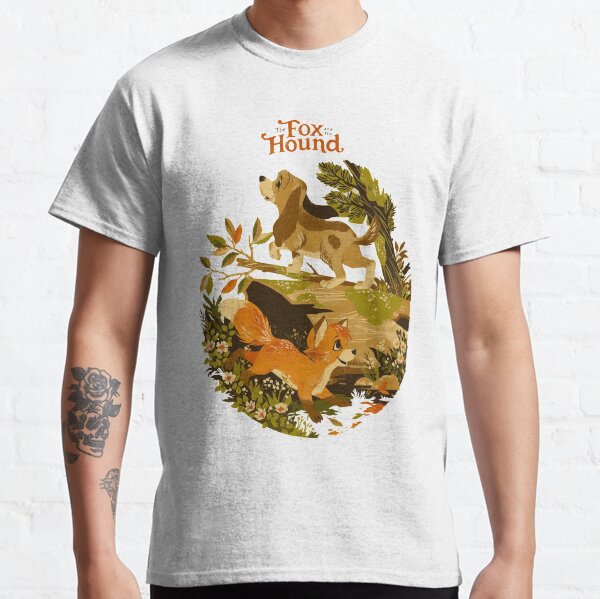 Cartoon fox and hound cute merch Classic T-Shirt
